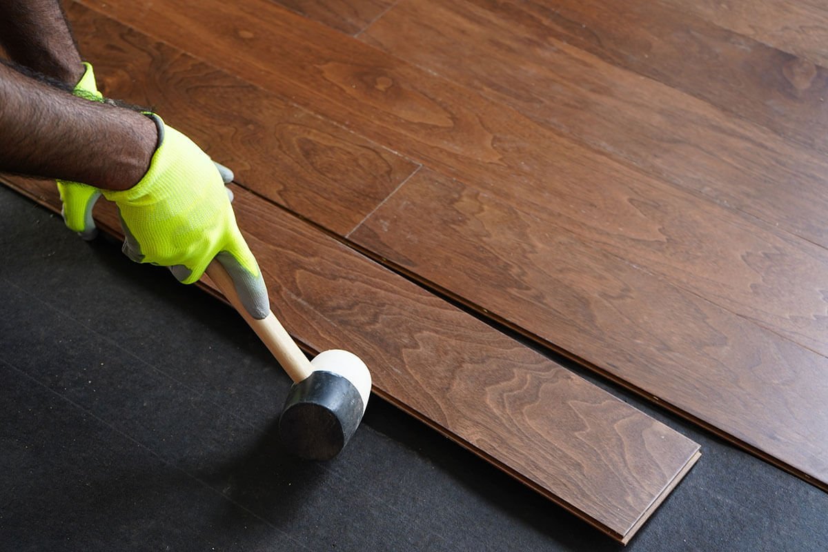 Hardwood installation | Corvin's Furniture & Flooring